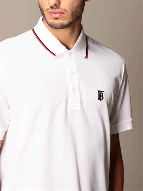 burberry white polo t shirt.